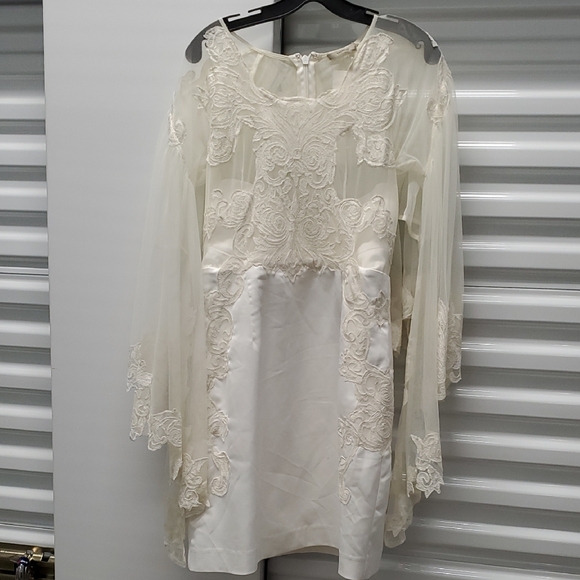 white lace strap dress Flowers Dress ☆ White – Rock N Rags main image 1